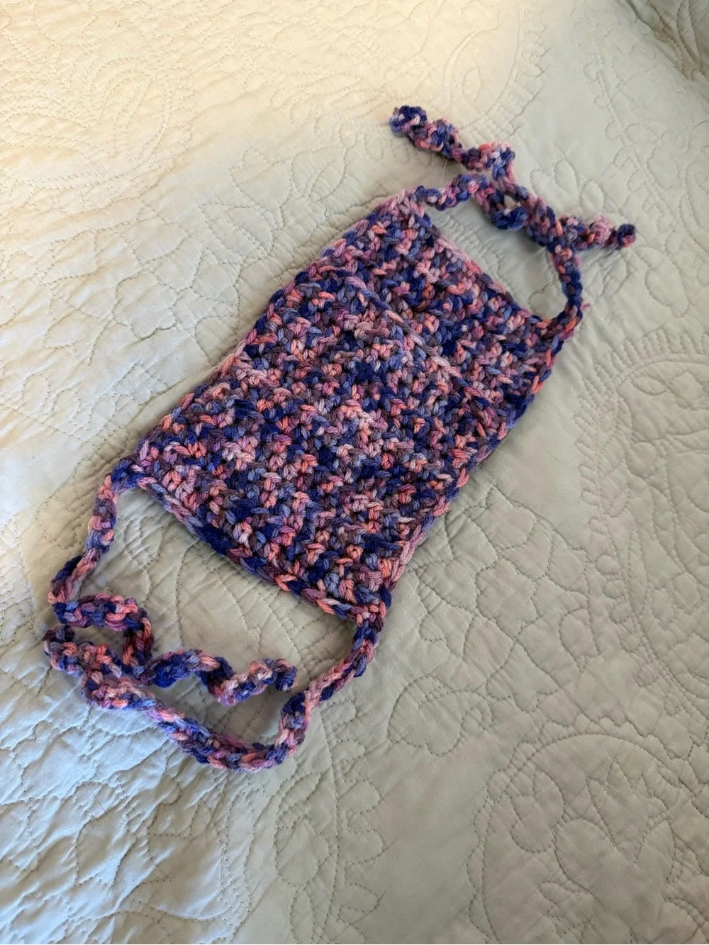 BRAND NEW Handmade (by me) crochet car accessory (sun visor pocket)